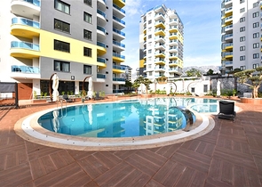 1+1 apartment in a new complex in Mahmutlar district