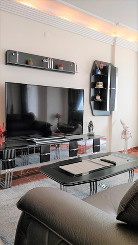 Furnished 2+1 apartment with sea view in Tosmura