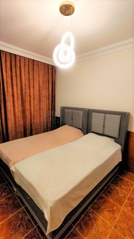 Furnished 2+1 apartment with sea view in Tosmura