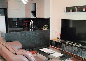 Furnished 2+1 apartment with sea view in Tosmura