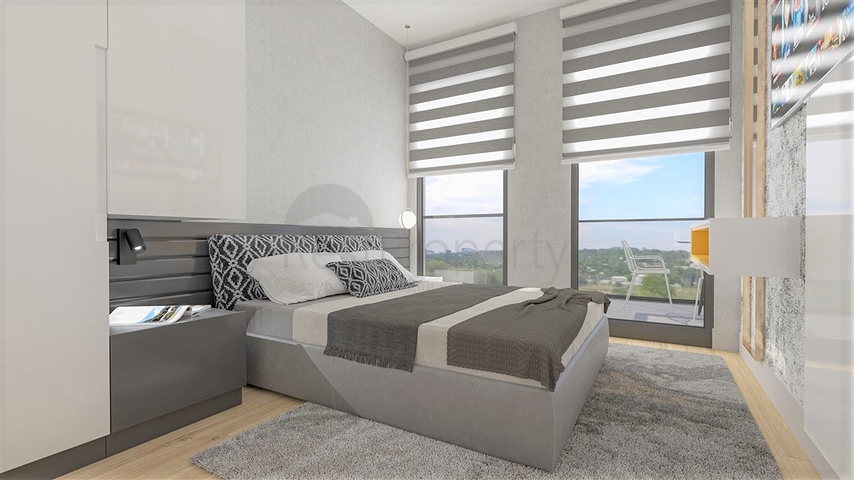 A new project in the developing area of Kestel with a guaranteed rental