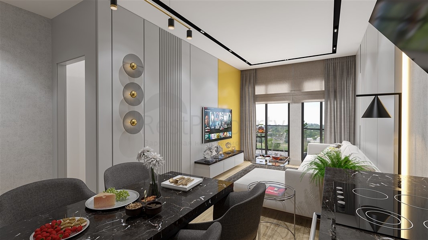 A new project in the developing area of Kestel with a guaranteed rental