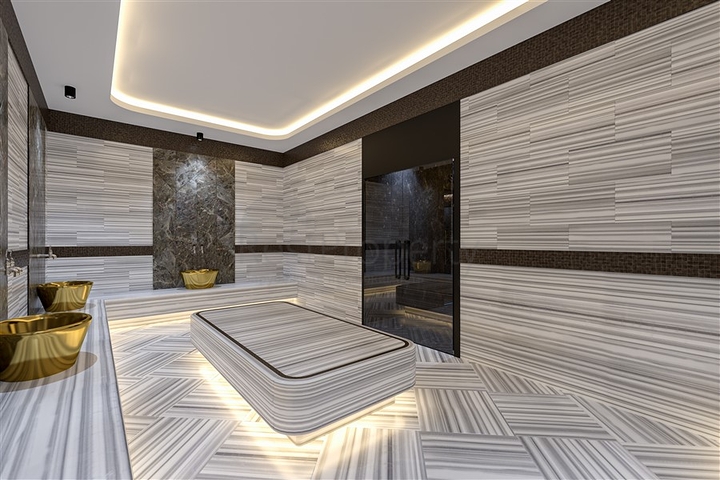 A new project in the developing area of Kestel with a guaranteed rental