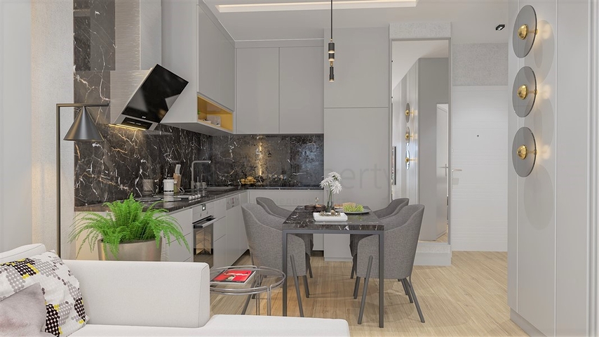 A new project in the developing area of Kestel with a guaranteed rental