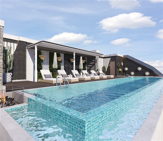 A new project in the developing area of Kestel with a guaranteed rental