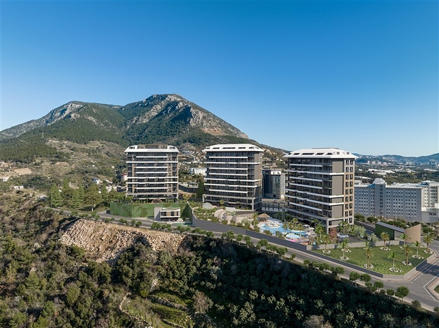 A new project in the developing area of Kestel with a guaranteed rental