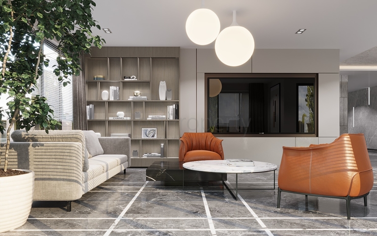 1+1 apartment in an exclusive complex