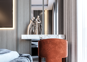 1+1 apartment in an exclusive complex