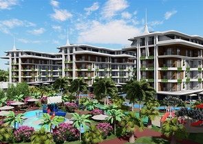 1+1 apartment in an exclusive complex