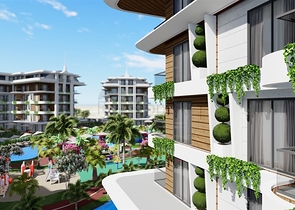 1+1 apartment in an exclusive complex