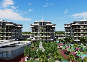 1+1 apartment in an exclusive complex