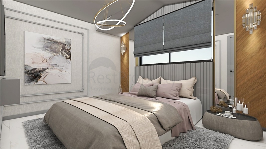 The complex is located 150 m from the sea in the Kestel area