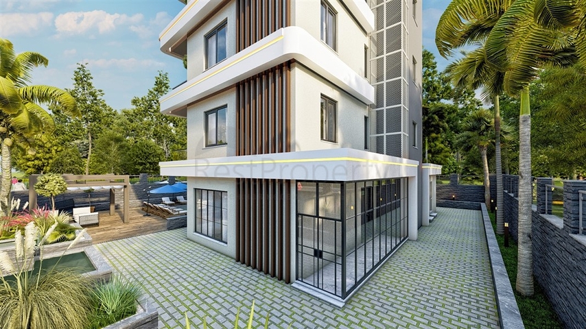 The complex is located 150 m from the sea in the Kestel area