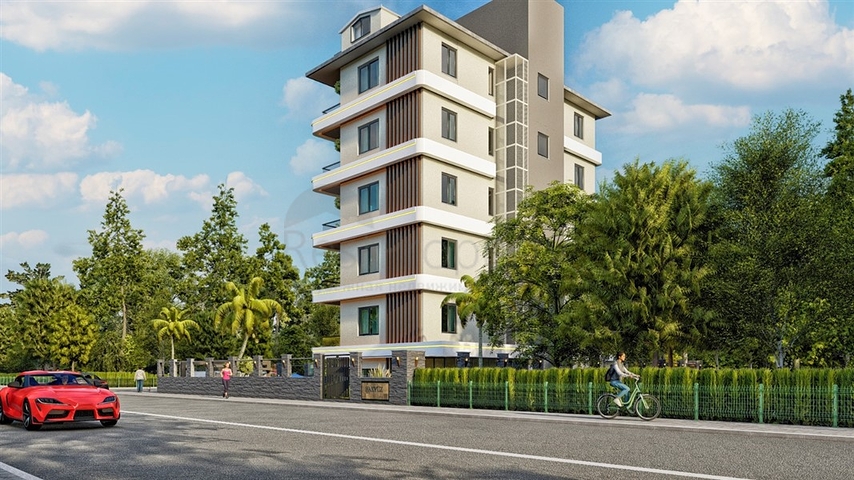 The complex is located 150 m from the sea in the Kestel area