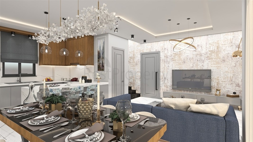 The complex is located 150 m from the sea in the Kestel area