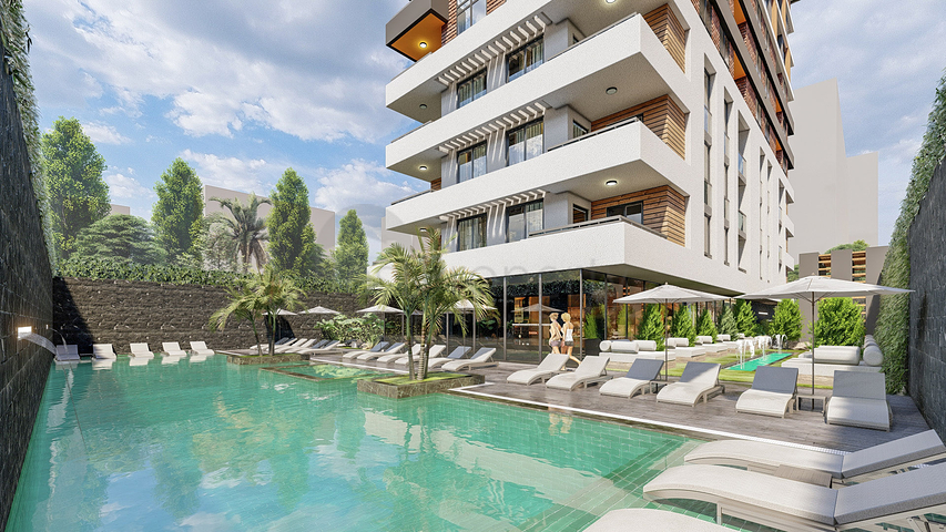 1+1 apartment in Mahmutlar district