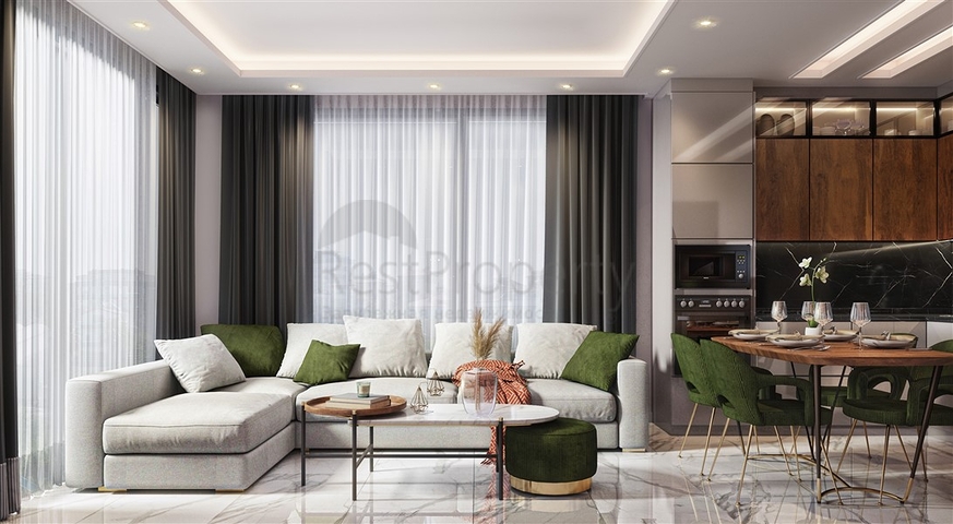 A new residential complex project in the Oba area