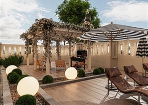 A new residential complex project in the Oba area