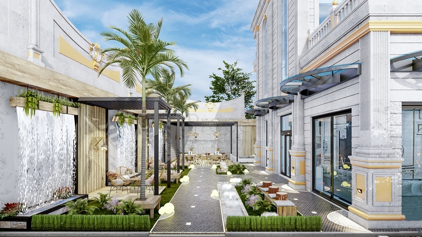 1+1 apartment in a new residential complex in Mahmutlar district