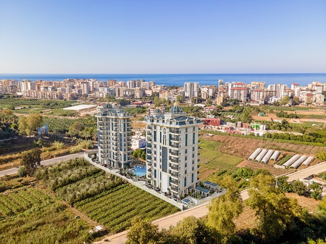 1+1 apartment in a new residential complex in Mahmutlar district