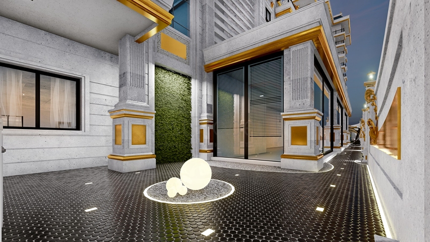 1+1 apartment in a new residential complex in Mahmutlar district