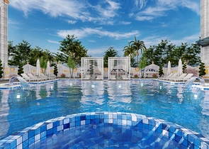 1+1 apartment in a new residential complex in Mahmutlar district