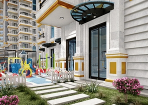 1+1 apartment in a new residential complex in Mahmutlar district