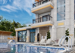 1+1 apartment in a new residential complex in Mahmutlar district