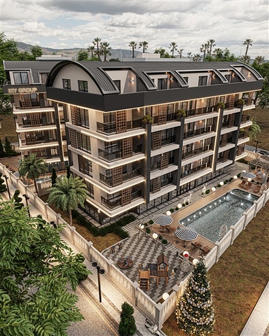 A new residential complex under construction in the Oba area