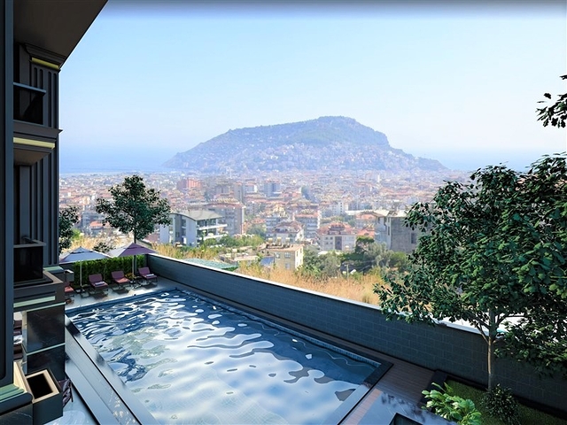 New project with a view of the fortress and the Mediterranean Sea
