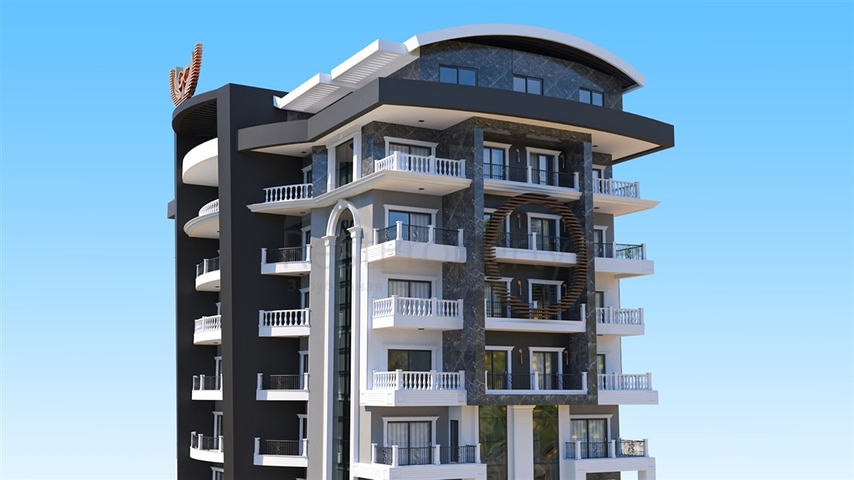 One-bedroom apartment in a new Alanya complex