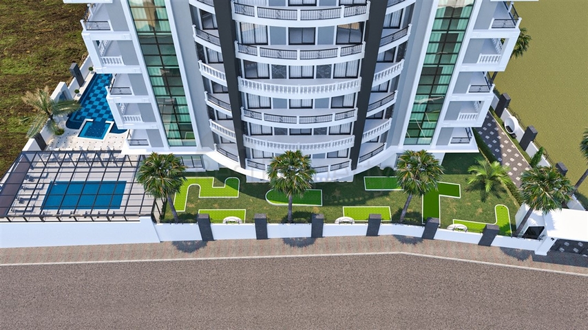 One-bedroom apartment in a new Alanya complex