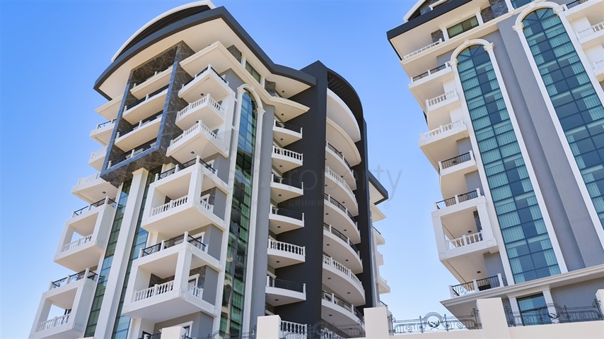 One-bedroom apartment in a new Alanya complex
