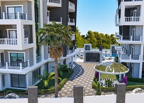 One-bedroom apartment in a new Alanya complex