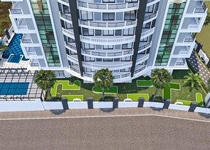 One-bedroom apartment in a new Alanya complex