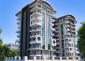 One-bedroom apartment in a new Alanya complex