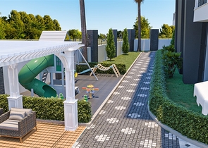 One-bedroom apartment in a new Alanya complex