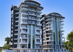 One-bedroom apartment in a new Alanya complex