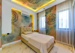 Furnished 3+1 villa in Kargicak