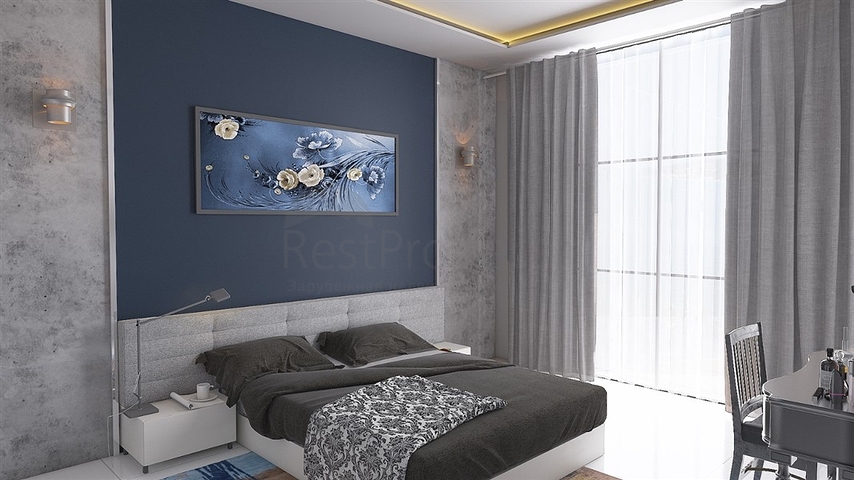 1+1 apartment in a complex under construction