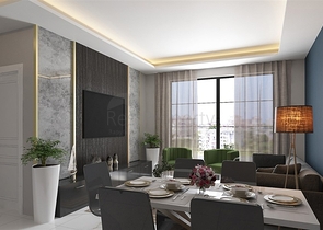 1+1 apartment in a complex under construction