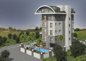 1+1 apartment in a complex under construction