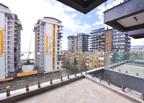 1+1 apartment on the first coastline in Mahmutlar