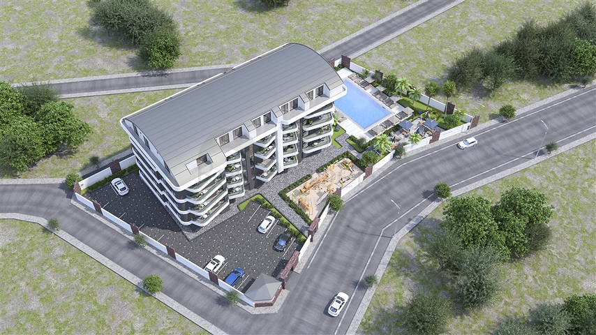 A new residential complex project in the Oba area
