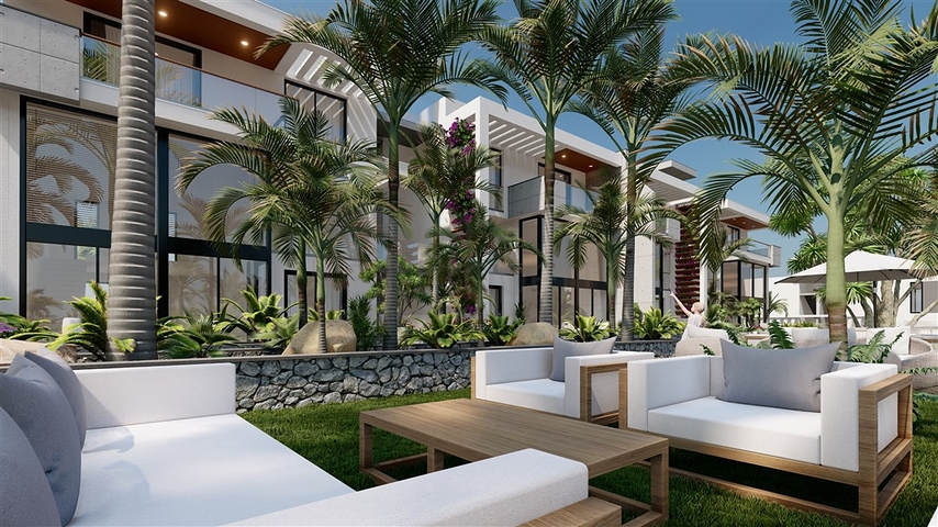 Apartments and lofts 250 meters from the sea in the picturesque area of Esentepe