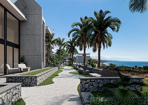 Apartments and lofts 250 meters from the sea in the picturesque area of Esentepe