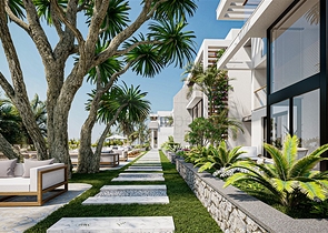 Apartments and lofts 250 meters from the sea in the picturesque area of Esentepe