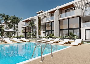 Apartments and lofts 250 meters from the sea in the picturesque area of Esentepe