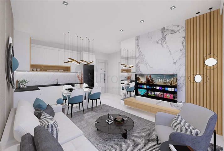 A residential complex with infrastructure within walking distance from the sea in the Tosmur area