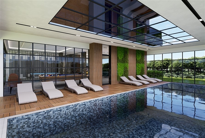 A residential complex with infrastructure within walking distance from the sea in the Tosmur area